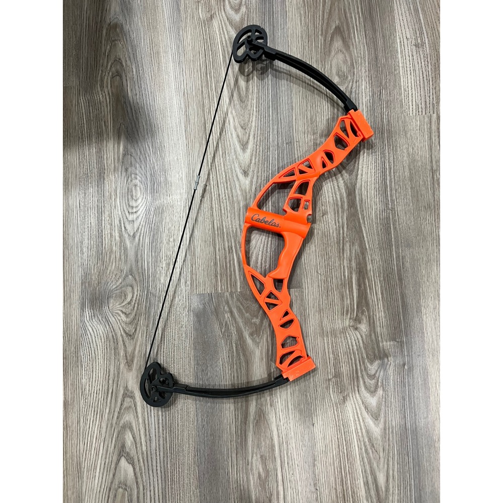Cabelas Youth Compound Bow Orange Black Right Hand Archery Training Beginner